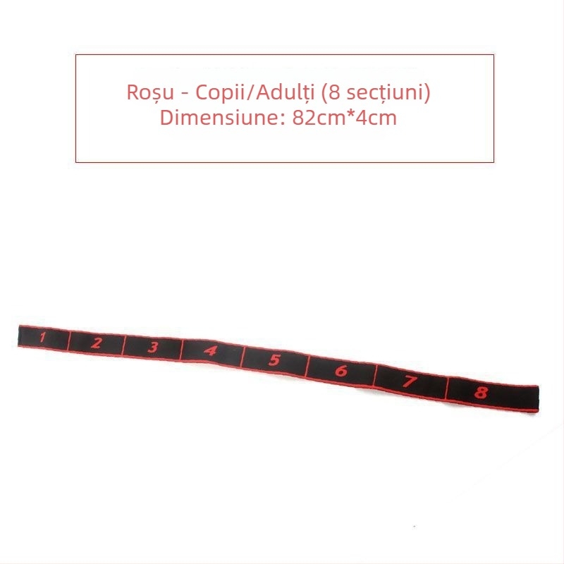 Fenzhi Bandă elastică pentru întinderea spatelui și a umerilor – bandă segmentată de yoga/pilates, cu rezistență