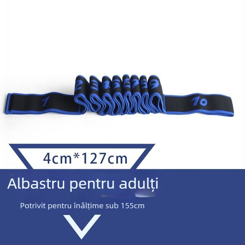 Fenzhi Bandă elastică pentru întinderea spatelui și a umerilor – bandă segmentată de yoga/pilates, cu rezistență