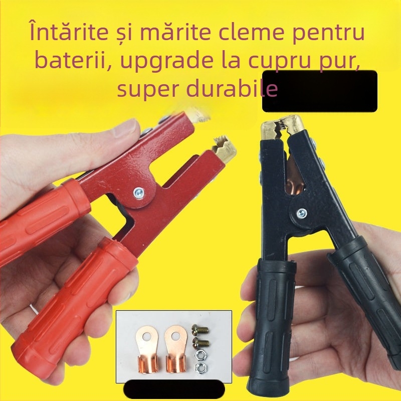 Clip pentru baterie auto cu fir de aprindere și cap cupru, cablu de conectare la baterie (Model: Default Item; Brand: Other; Domeniu de aplicație: Motoare mici)