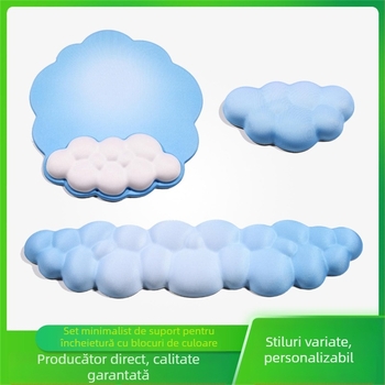 Suport pentru încheietura mâinii pentru tastatură și mouse, turnare prin injecție, personalizare OEM, imprimare logo disponibil