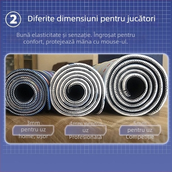 Pad de mouse Rui Shuo Stadium pentru birou, din cauciuc natural, cu sprijin pentru încheietură, o singură față, transfer termic