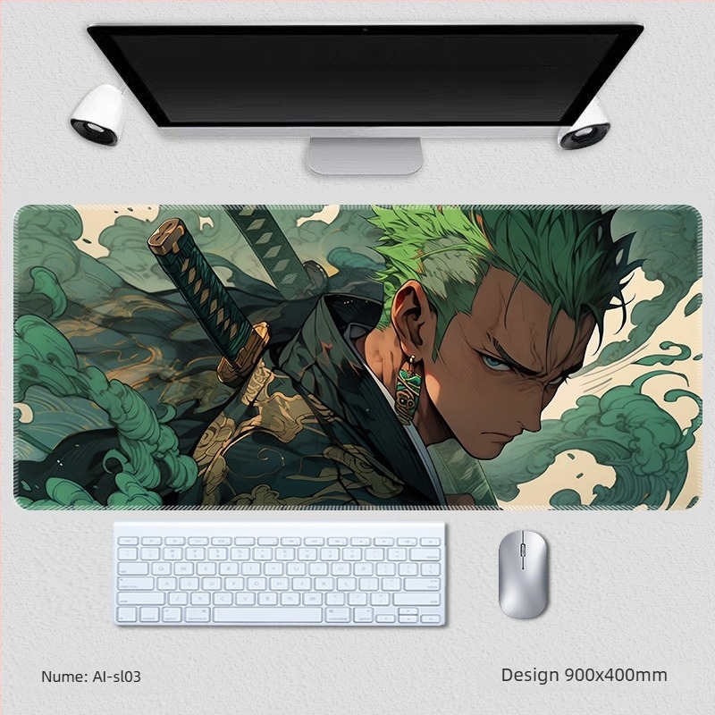 Pad de mouse Rui Shuo Stadium pentru birou, din cauciuc natural, cu sprijin pentru încheietură, o singură față, transfer termic