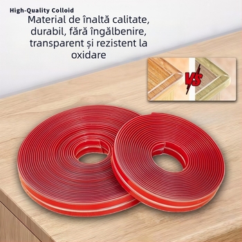 Protecție transparentă a colțului din silicon pentru pereți și mobilier – sigur pentru copii, autoadeziv, colț moale, anti-coliziune
