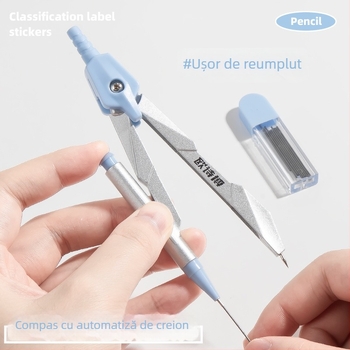 Set compas și riglă Learn happily — instrumente de desen matematic neelectrice