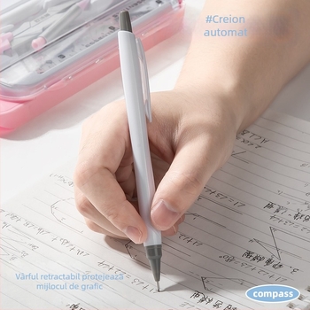 Set compas și riglă Learn happily — instrumente de desen matematic neelectrice