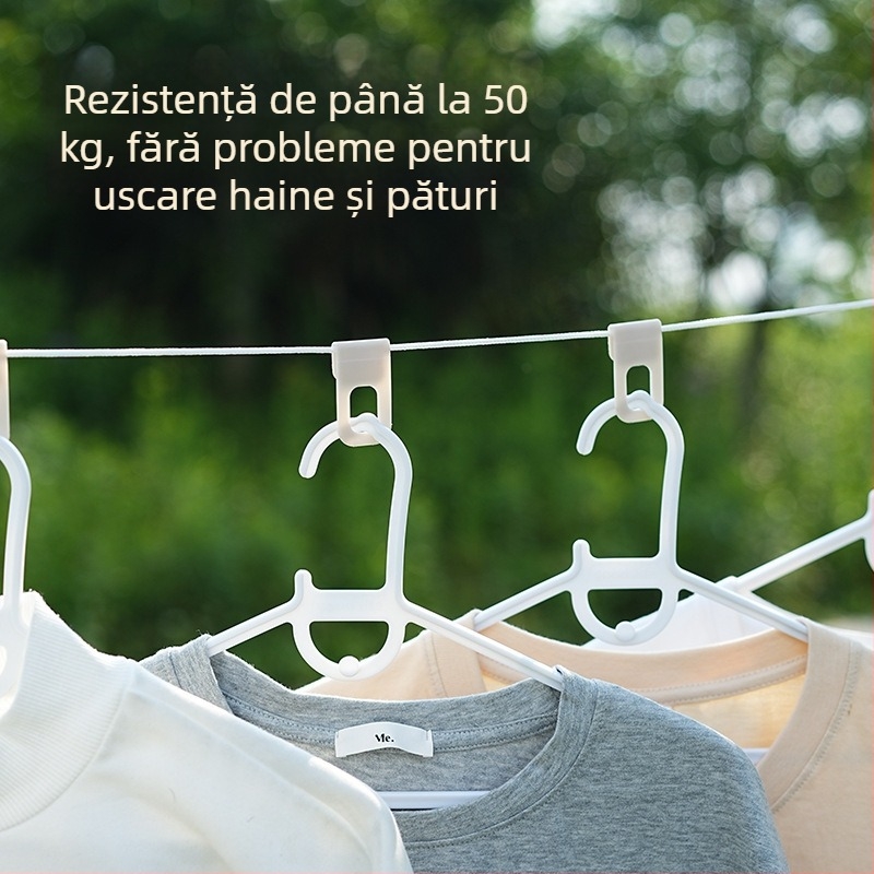 Sfoară de uscare din plastic, retractabilă, pentru exterior, pentru pilote