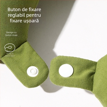 Pernă de gât în formă U, umplură din particule de spumă, țesătură din bumbac 100%, stil modern minimalist, potrivit adulților