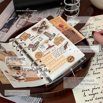 Hong Kong Letter caiet cu foi detașabile, hârtie Dowling, 90 de foi, închidere magnetică