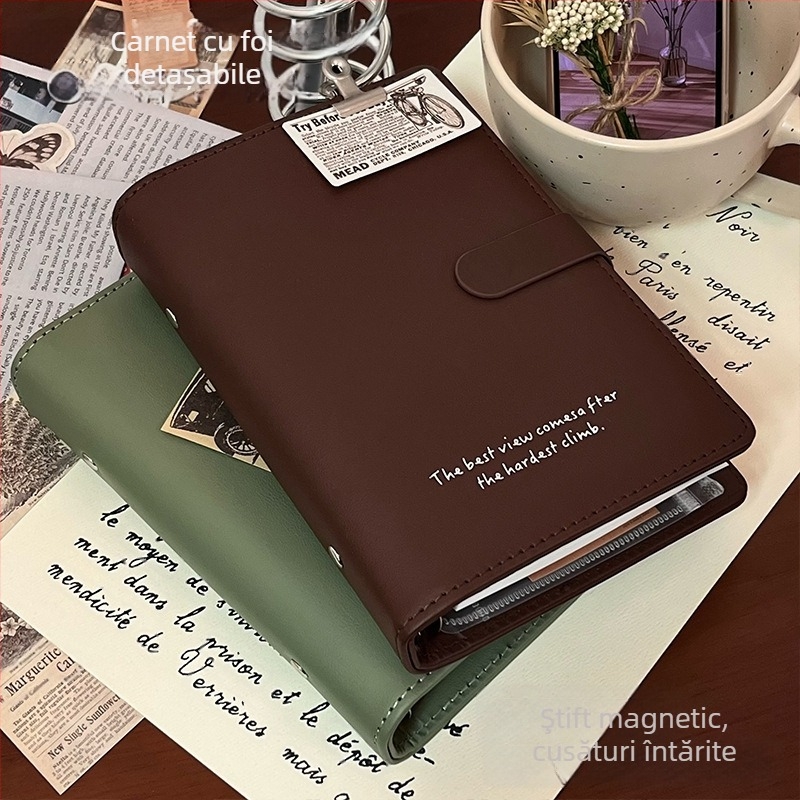 Hong Kong Letter caiet cu foi detașabile, hârtie Dowling, 90 de foi, închidere magnetică