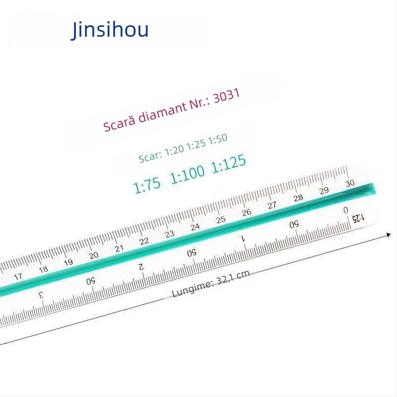 Rigă triunghiulară Golden Monkey, din plastic, cu șase scări