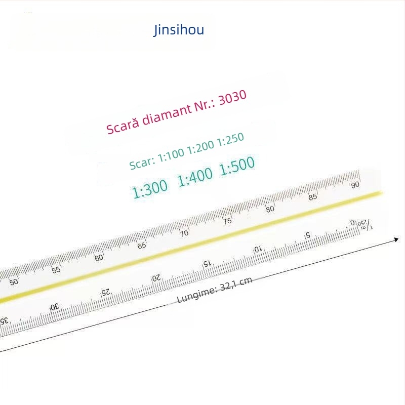 Rigă triunghiulară Golden Monkey, din plastic, cu șase scări