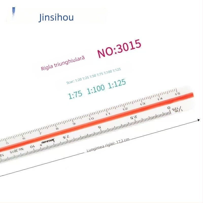 Rigă triunghiulară Golden Monkey, din plastic, cu șase scări