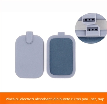 Papuci de masaj cu terapie prin unde luminoase și electrozi adezivi — Model LQ-LP146, Brand Neutral