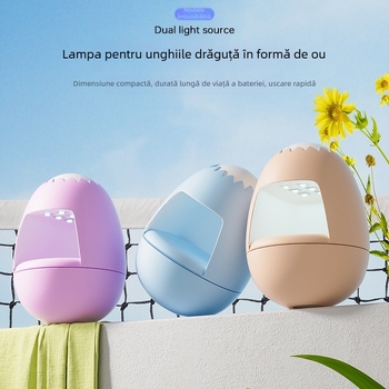Lampă portabilă pentru unghii, mini, uscare rapidă a gelului de ojă, brand Mokaruyin magic card, model Golden egg mier style, aparat compact pentru uz casnic