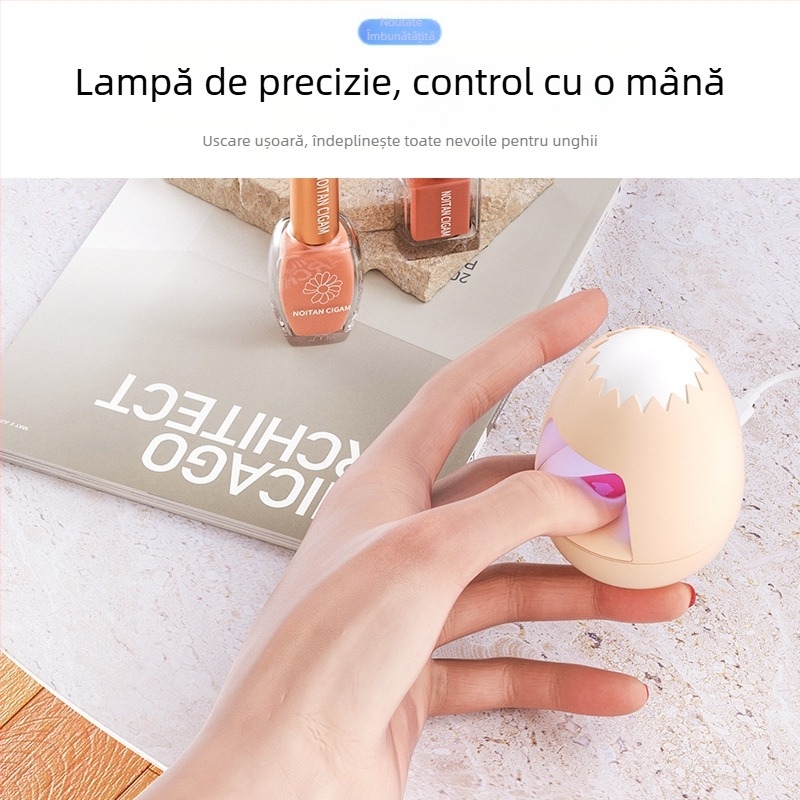 Lampă portabilă pentru unghii, mini, uscare rapidă a gelului de ojă, brand Mokaruyin magic card, model Golden egg mier style, aparat compact pentru uz casnic