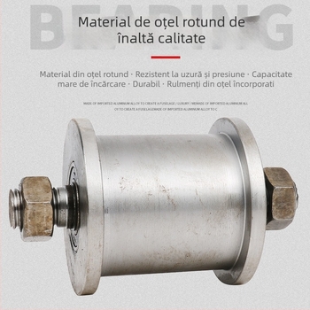 Rola dublă cu design H, roată pentru șină, sarcină mare, oțel 45