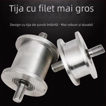 Rola dublă cu design H, roată pentru șină, sarcină mare, oțel 45