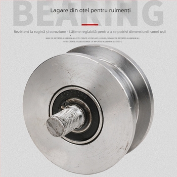 Rola dublă cu design H, roată pentru șină, sarcină mare, oțel 45