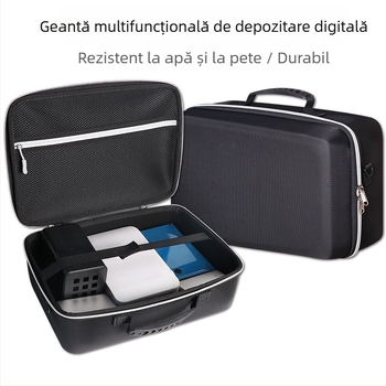 Sac de depozitare pentru accesorii electronice, cu husă EVA rigidă, capacitate mare, țesătură Oxford, încărcare 10 kg