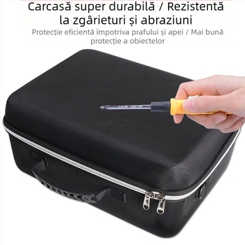 Sac de depozitare pentru accesorii electronice, cu husă EVA rigidă, capacitate mare, țesătură Oxford, încărcare 10 kg