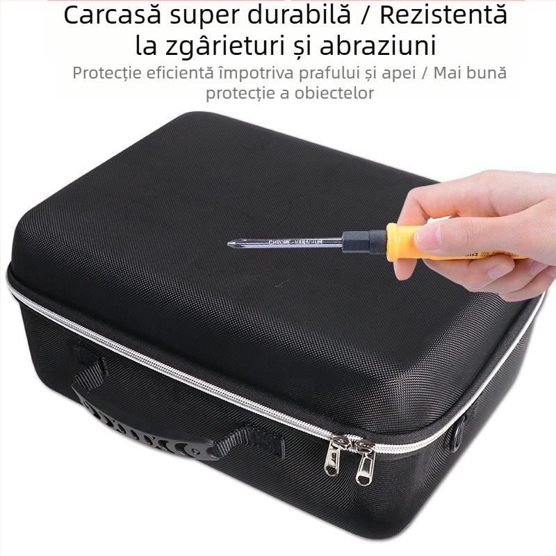 Sac de depozitare pentru accesorii electronice, cu husă EVA rigidă, capacitate mare, țesătură Oxford, încărcare 10 kg