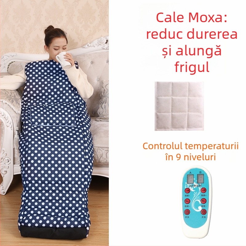 Papuci cu talpă încălzită USB - Papuci de casă bărbați, din piele naturală Xiang Nuanyi