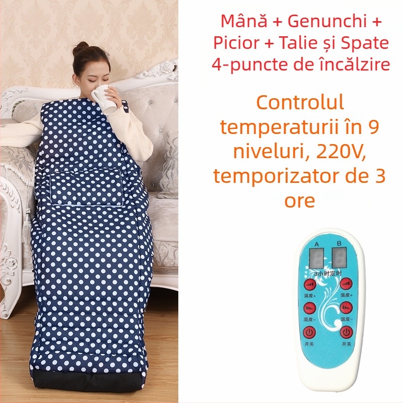 Papuci cu talpă încălzită USB - Papuci de casă bărbați, din piele naturală Xiang Nuanyi