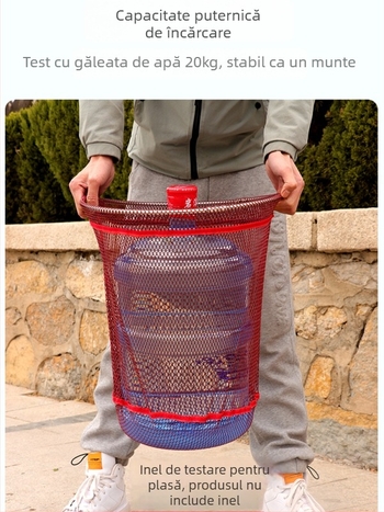 Plasă de pescuit din nailon cu acoperire cu adeziv – anti-încurcare, fără inele, pentru capturi mari