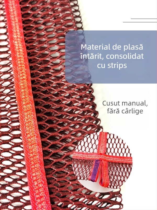 Plasă de pescuit din nailon cu acoperire cu adeziv – anti-încurcare, fără inele, pentru capturi mari