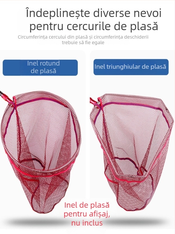 Plasă de pescuit din nailon cu acoperire cu adeziv – anti-încurcare, fără inele, pentru capturi mari