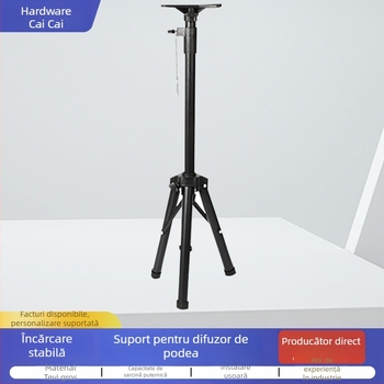 Suport podea pentru boxe cu tripod îngroșat, pentru proiector de acasă, scenă audio, card audio și lumină stroboscopică