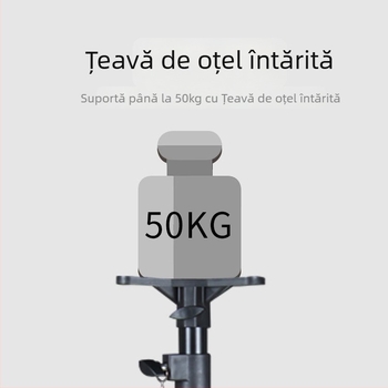 Suport podea pentru boxe cu tripod îngroșat, pentru proiector de acasă, scenă audio, card audio și lumină stroboscopică