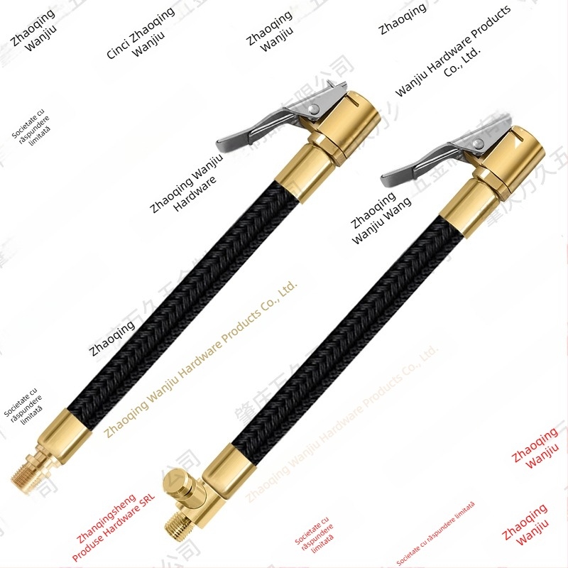 Furtun extins pentru pompă auto cu manometru pentru presiunea pneurilor, 120W, 35 L/min, afișaj digital, timp de funcționare peste 20 de minute
