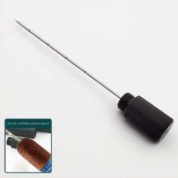 Acul de ventilație pentru trabucuri, din oțel inoxidabil, finisaj electroplacat, stil lux discret