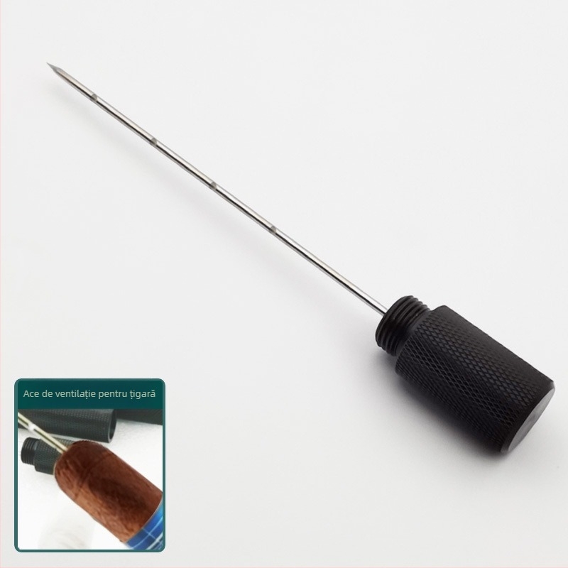 Acul de ventilație pentru trabucuri, din oțel inoxidabil, finisaj electroplacat, stil lux discret