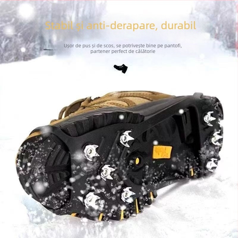 Huse de protecție antiderapante pentru încălțăminte cu crampoane dințate, pentru iarnă, origine Zhejiang, pachet de 250 bucăți, marcă privată autorizată