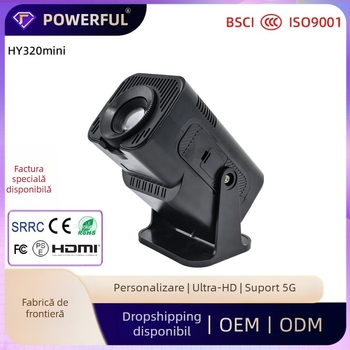 HY320mini Proiector portabil pentru casă – 1080P, 150 ANSI lumens, ≤70W