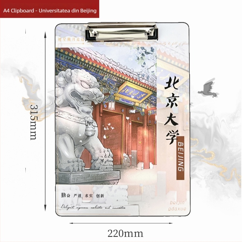 Shibo clipboard A4 pentru documente cu clips puternic și clip de placă, material din hârtie, grosime 0,3 mm