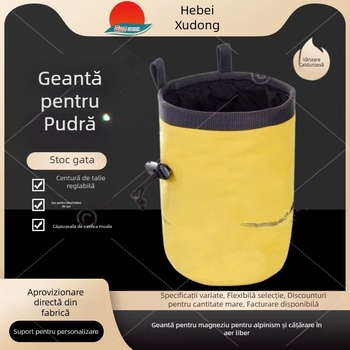 Geantă de stocare a pulberii de magneziu pentru alpinism și drumeții; pânză Oxford antiderapantă; ambalaj de 200 bucăți; brand Xudong