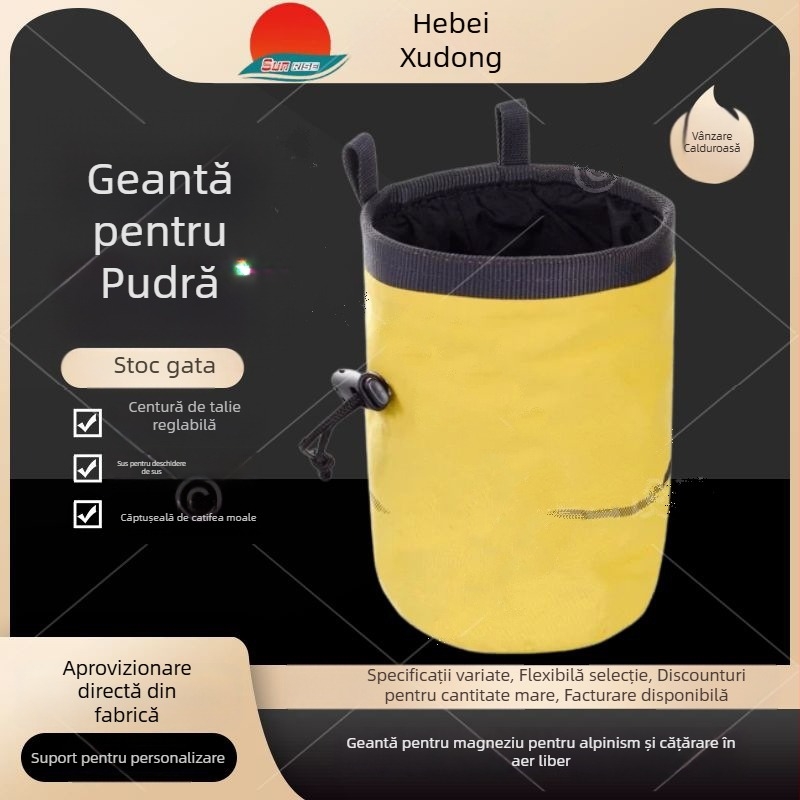 Geantă de stocare a pulberii de magneziu pentru alpinism și drumeții; pânză Oxford antiderapantă; ambalaj de 200 bucăți; brand Xudong