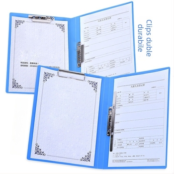 Mapă de documente cu clip dublu din plastic, brand Silver, compatibilă cu A3/A4/A5, posibilitate personalizare cu logo