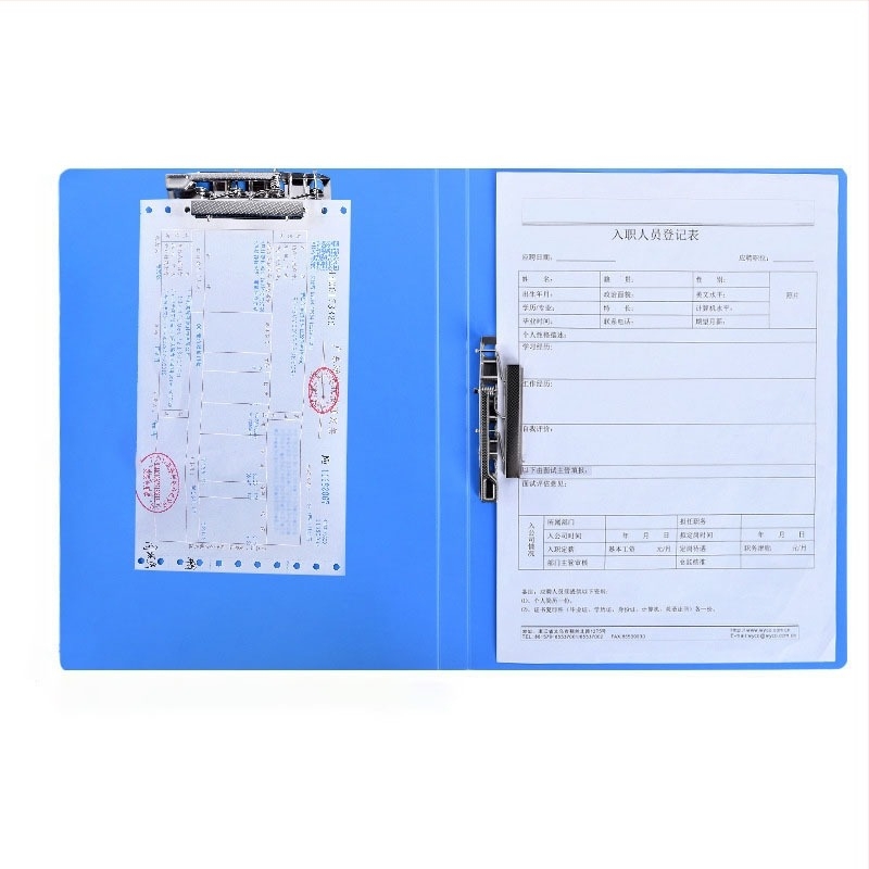 Mapă de documente cu clip dublu din plastic, brand Silver, compatibilă cu A3/A4/A5, posibilitate personalizare cu logo