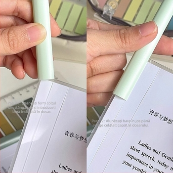 Pengyi SJSNJ-004 Cleme de dosar din plastic cu dublă clemă (clemă puternică + clemă de placă), compatibil cu A4/A3