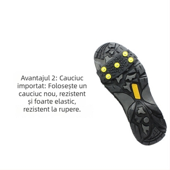 Cramponi pentru încălțăminte cu protecție antiderapantă, material PE, fără marcă