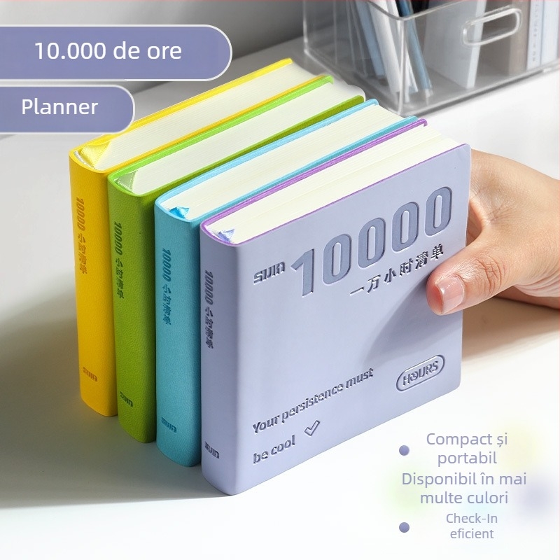 XZ-50169A Caiet de cuvinte de buzunar cu metodă de memorie prin curbă pentru engleză la clasa primară — Copertă PU, Legare cu cleme din ață, Hârtie din pulpă de lemn originală, 200–300 de pagini, Greutate hârtie 50