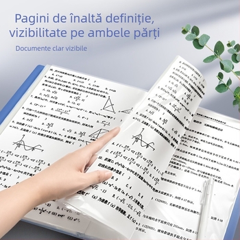 Dosar A4 PP cu pagini intercalate, transparent — 20/30/40/60/100 pagini