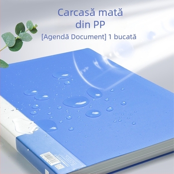 Dosar A4 PP cu pagini intercalate, transparent — 20/30/40/60/100 pagini