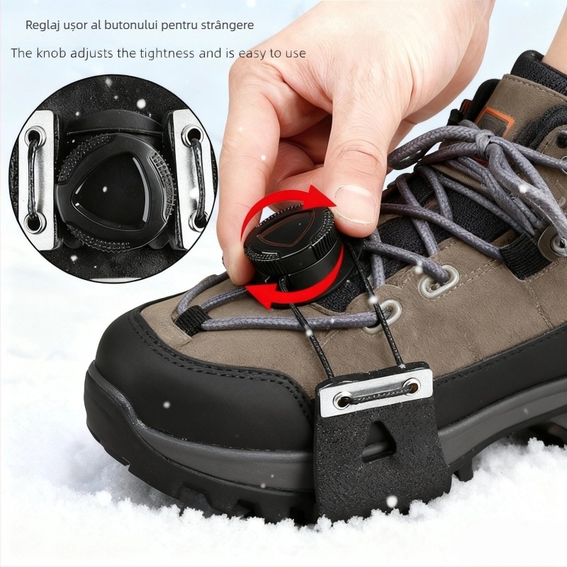 Protecții antiaderare pentru încălțăminte cu vârfuri în stil buton pentru drumeții pe zăpadă, rezistente la uzură — Climb to the Top