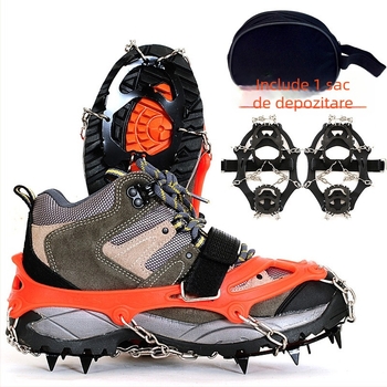 Selpa Clește anti-alunecare pentru încălțăminte, 12 dinți, oțel mangan, pentru alpinism — pachet 50 buc