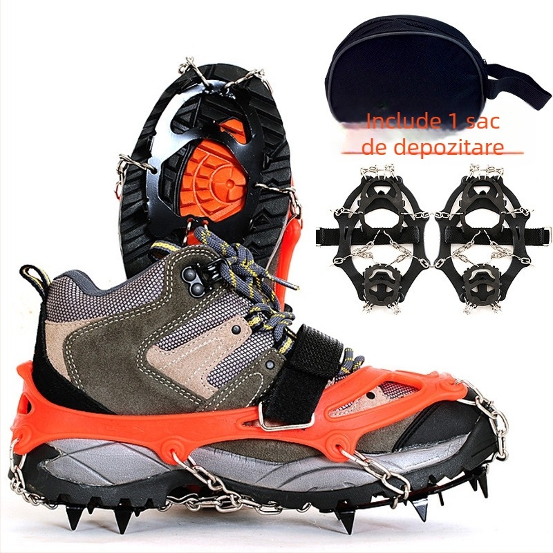 Selpa Clește anti-alunecare pentru încălțăminte, 12 dinți, oțel mangan, pentru alpinism — pachet 50 buc